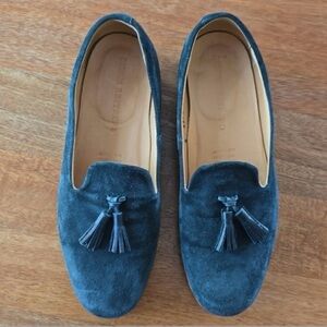 DIEPPA RESTREPO JADE or emerald GREEN SUEDE LOAFERS, 8